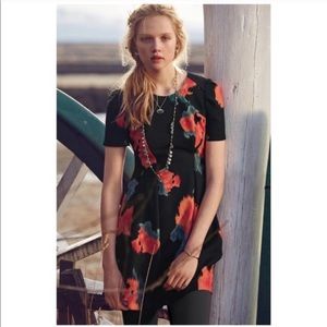 Anthropologie dress with poppies